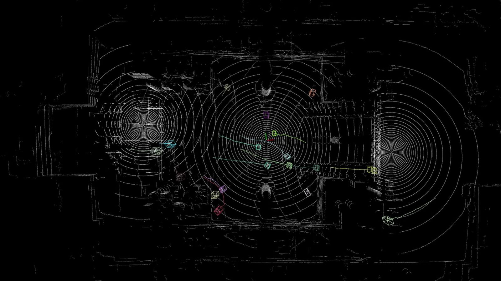 Curium point-cloud tracking output